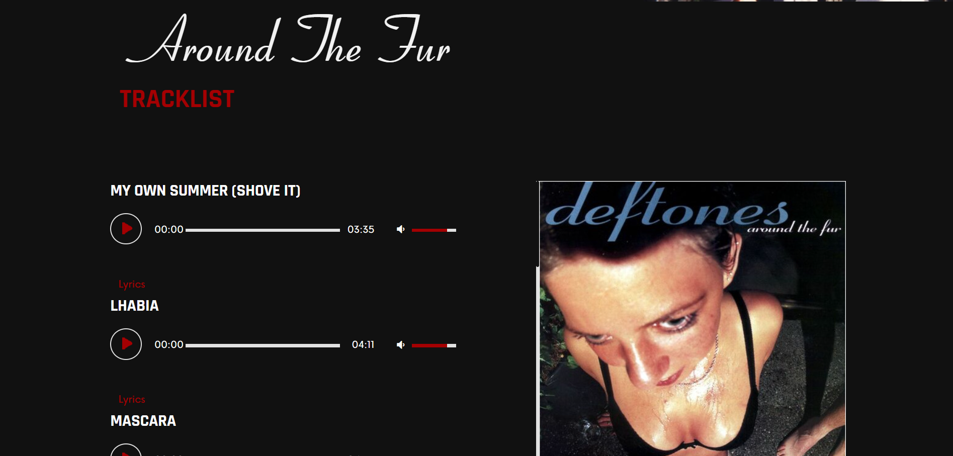 Around the fur website screenshot