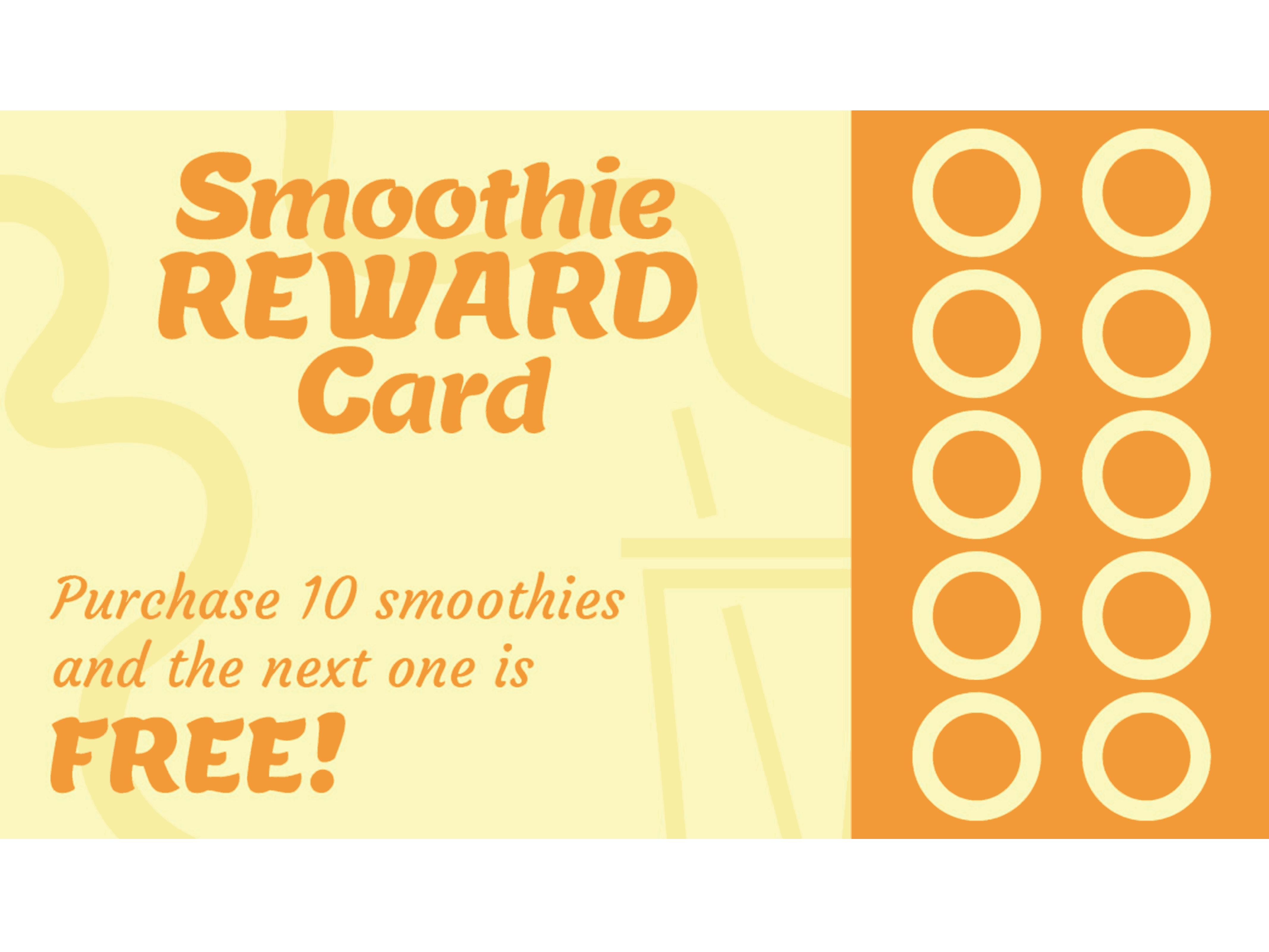 business cards for fusion drinks for beyond fit deli