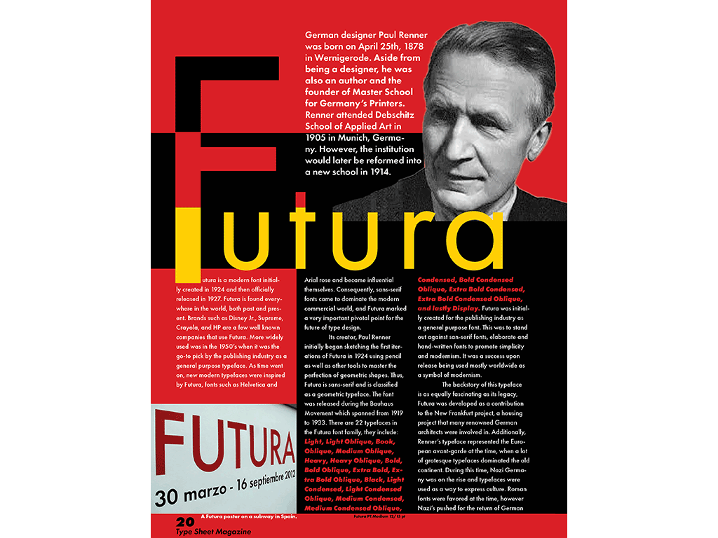futura left page