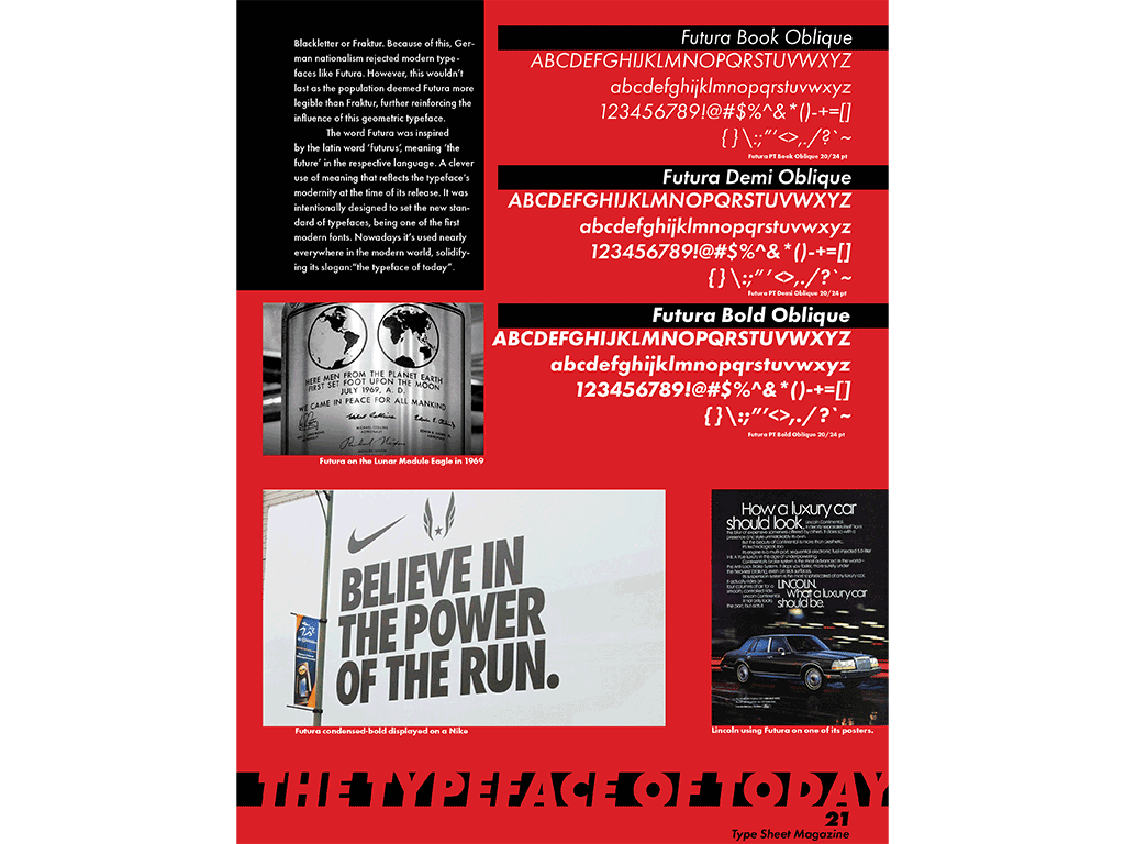 futura left page