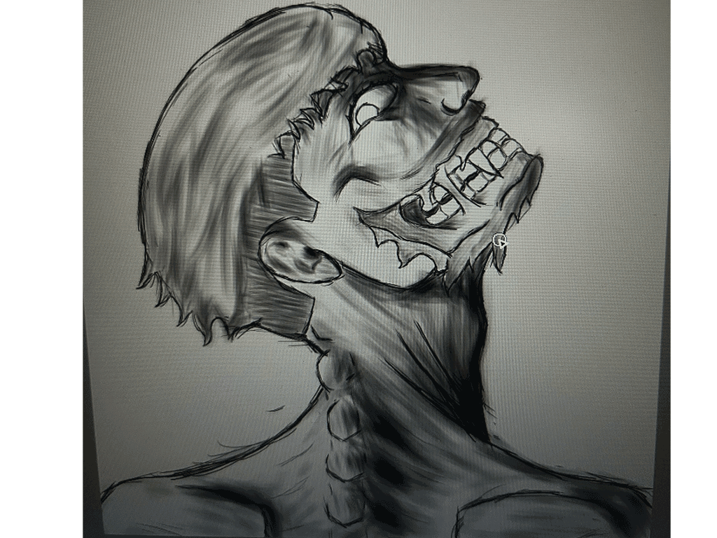 macabre portrait rough draft