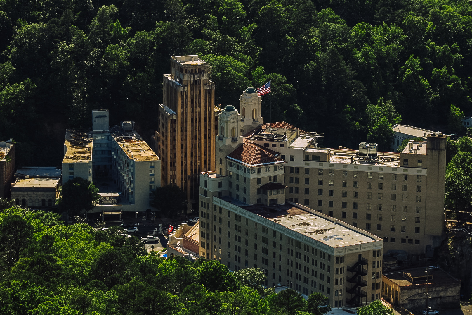 picture of down town hot springs