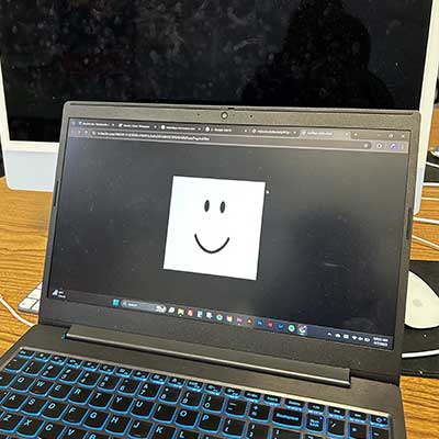 picture of johan's laptop